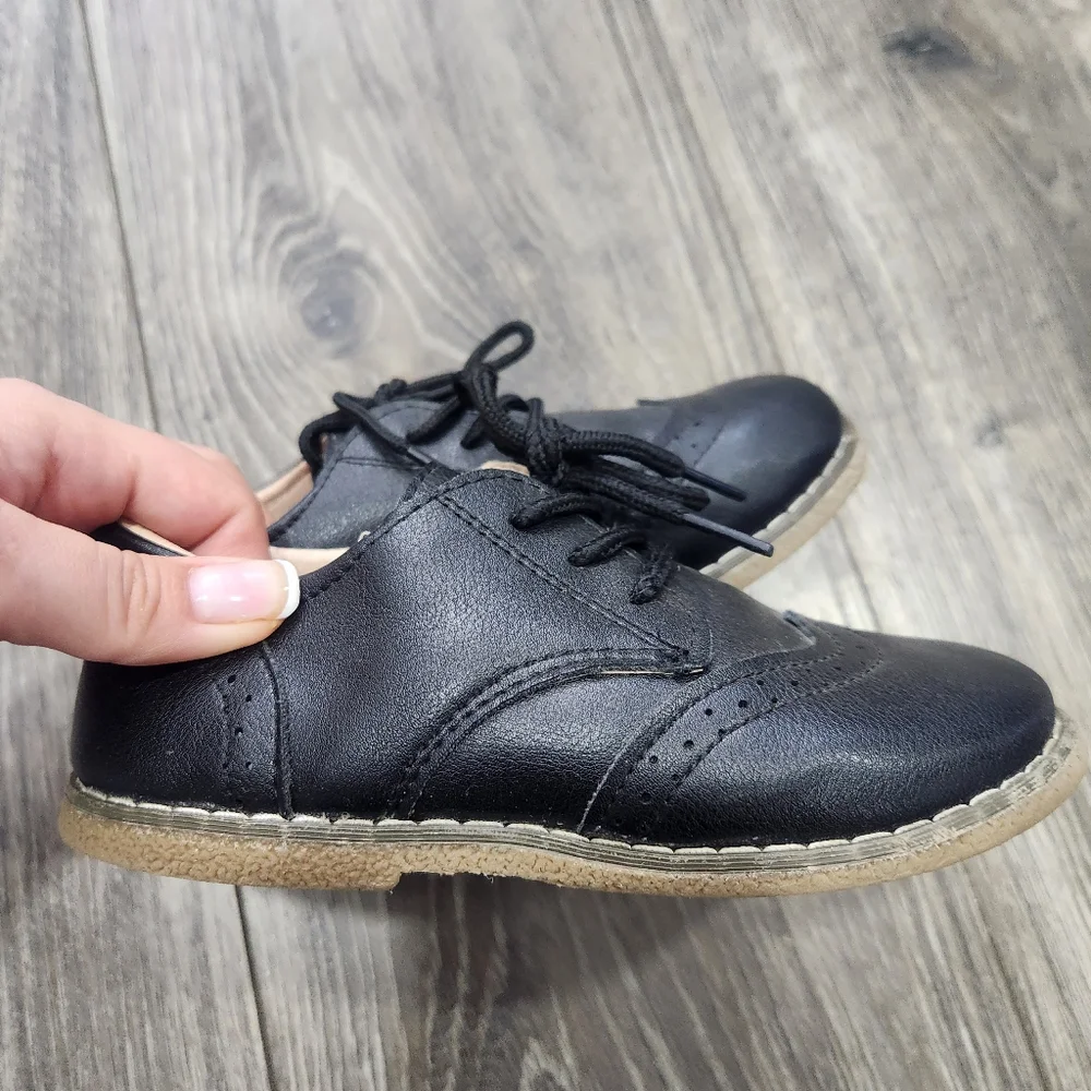 MG Baby Black Dress Shoes 12
